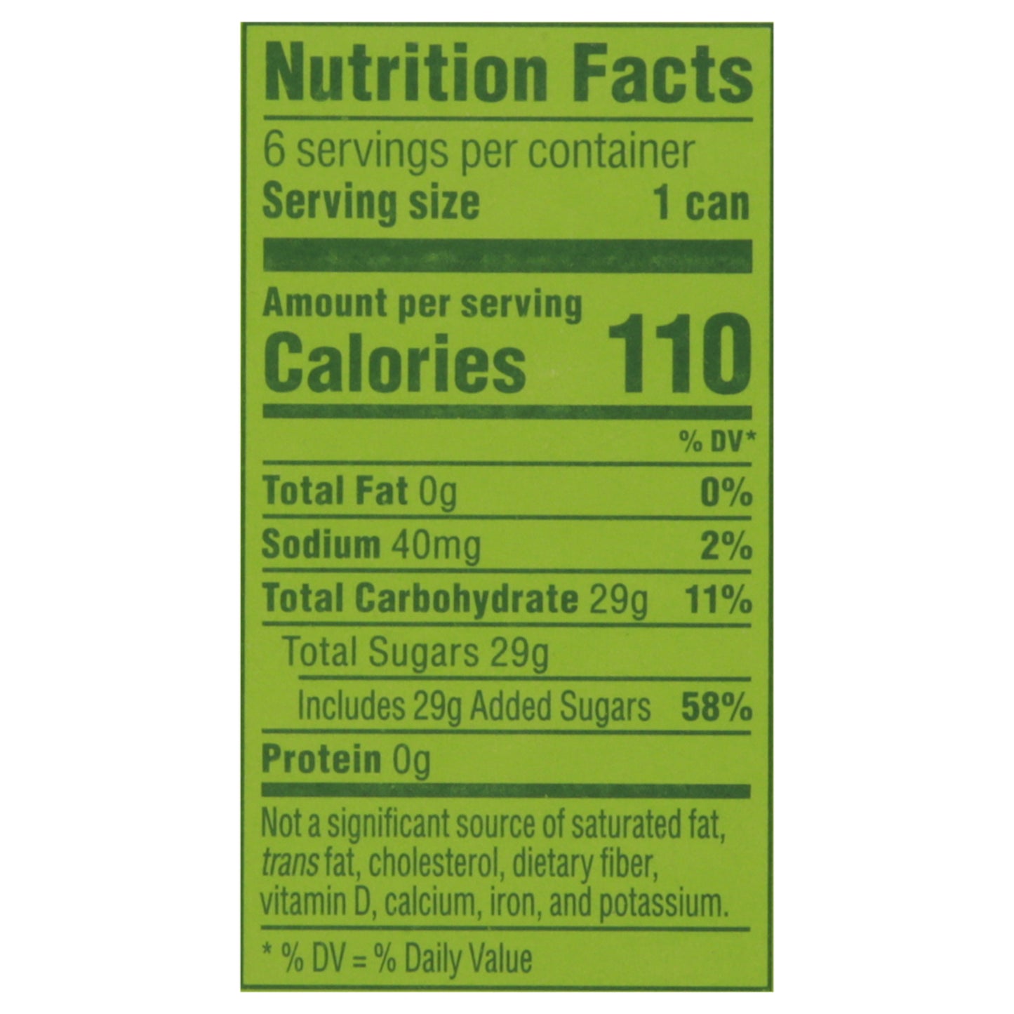 Mtn Dew Soda Mini 6 - 7.5 fl oz Cans