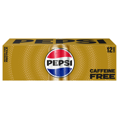 Pepsi Caffeine Free Soda Cola 12 Fl Oz 12 Count Cans