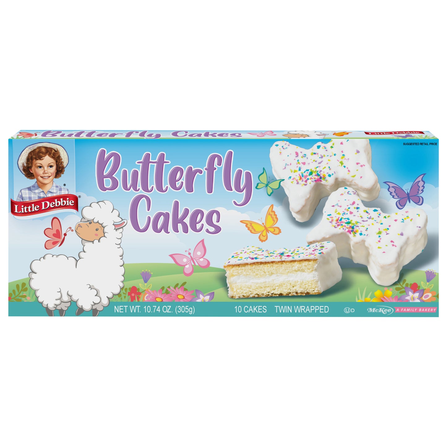 Snack Cakes, Little Debbie Family Pack Butterfly Cakes (vanilla)