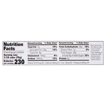 Rich Products Boston Creme Cake 27 oz