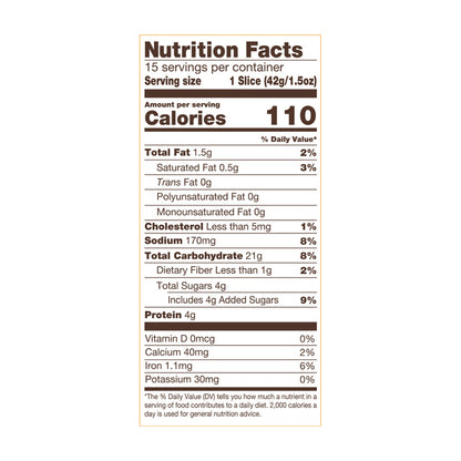 Nature's Own Perfectly Crafted Brioche Style Bread, Thick Sliced Non-GMO Brioche Bread, 22 oz Loaf