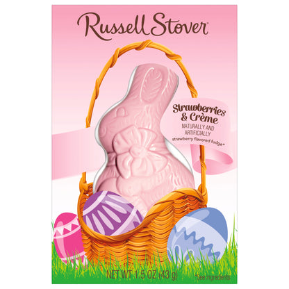 Russell Stover Easter Solid Strawberries & Crème Easter Bunny, 1.5 oz.