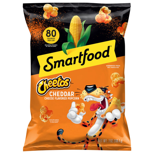 Smartfood Cheetos Popcorn Cheddar Cheese Flavored 7 Oz