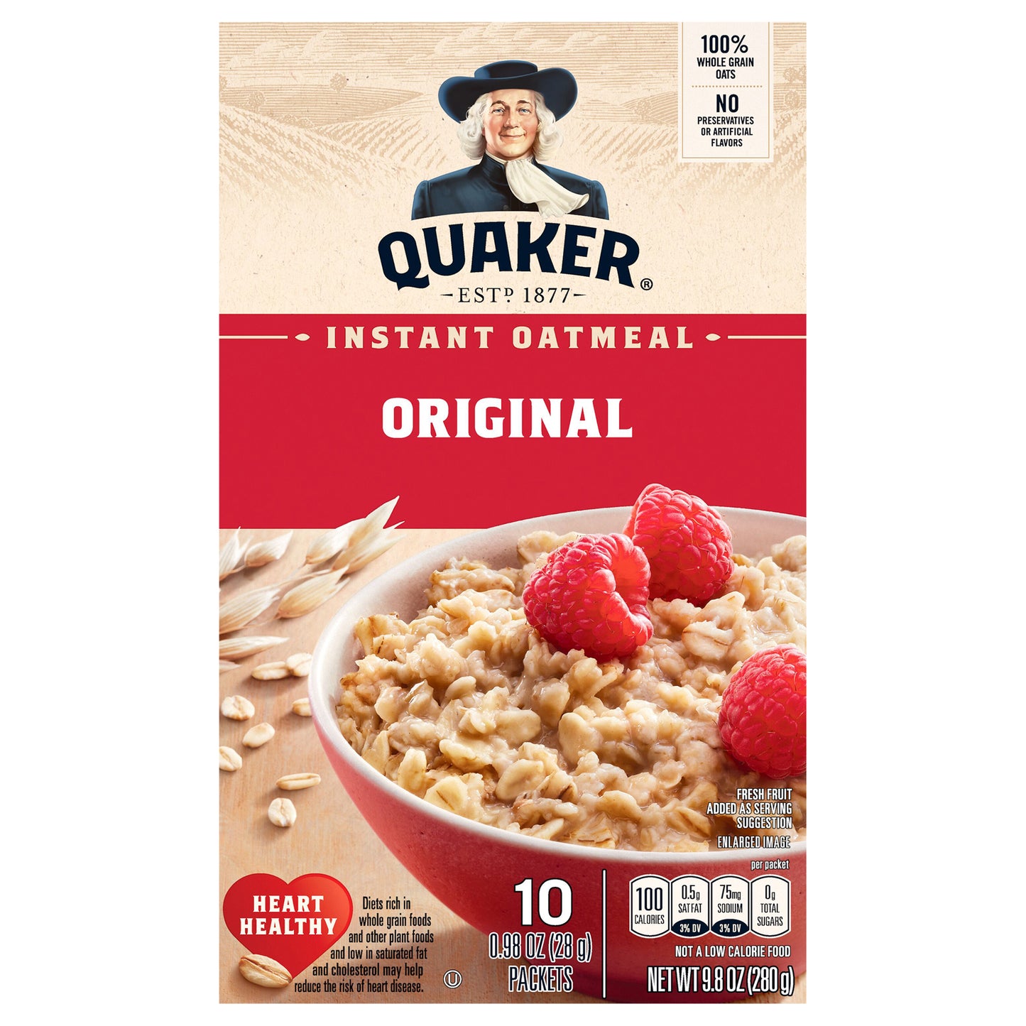 Quaker Original Instant Oatmeal 10-0.98 oz
