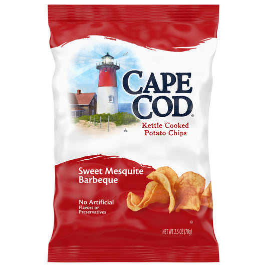 Cape Cod® Potato Chips, Sweet Mesquite Barbeque Kettle Chips, 2.5 Oz