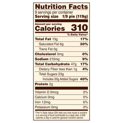 Marie Callender's Dutch Apple Pie Frozen Dessert, 38 Ounce