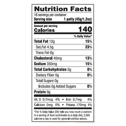 Swaggerty's Farm Seasoned Mild Patties 18 ea