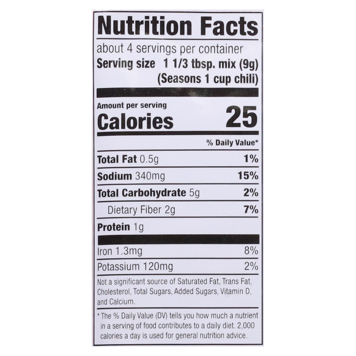 McCormick Original Chili Seasoning Mix 1.25 oz