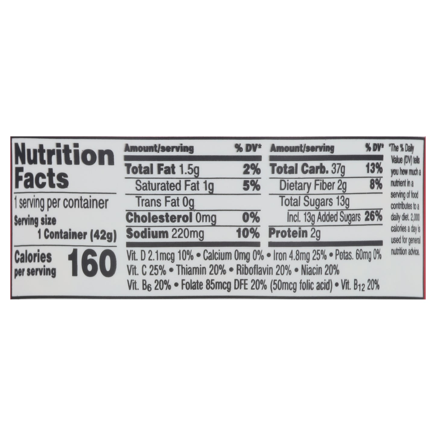 Fruit Loops Natural Fruit Flavors Cereal 1.5 oz