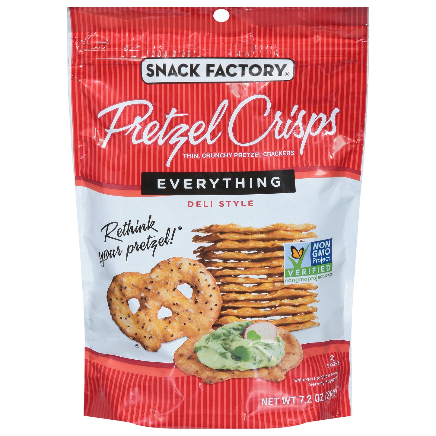 Snack Factory Deli Style Everything Pretzel Crisps 7.2 oz