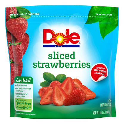 Dole® Sliced Frozen Strawberries 14 oz. Pouch