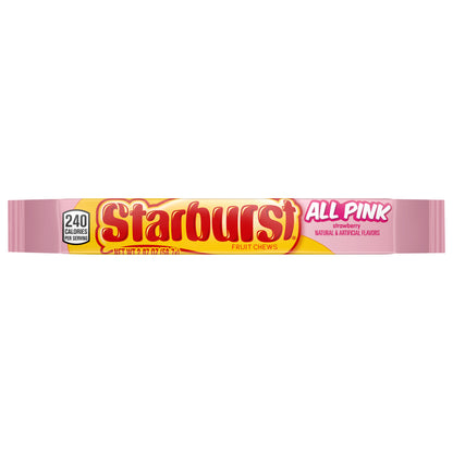 STARBURST All Pink Fruit Chews Chewy Candy, Full Size, 2.07 oz