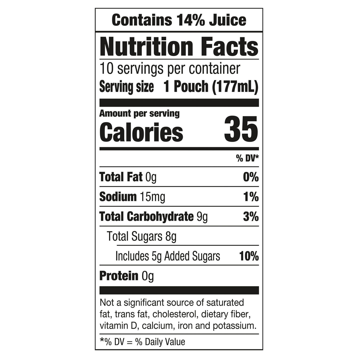 Capri Sun Pacific Cooler Mixed Fruit Flavored Juice Drink Blend, 10 ct Box, 6 fl oz Pouches