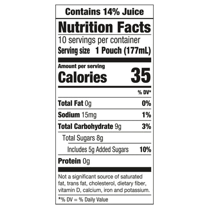 Capri Sun Pacific Cooler Mixed Fruit Flavored Juice Drink Blend, 10 ct Box, 6 fl oz Pouches