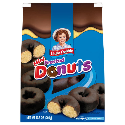 Snack Cakes, Little Debbie Family Pack Frosted Mini Donuts (bagged)