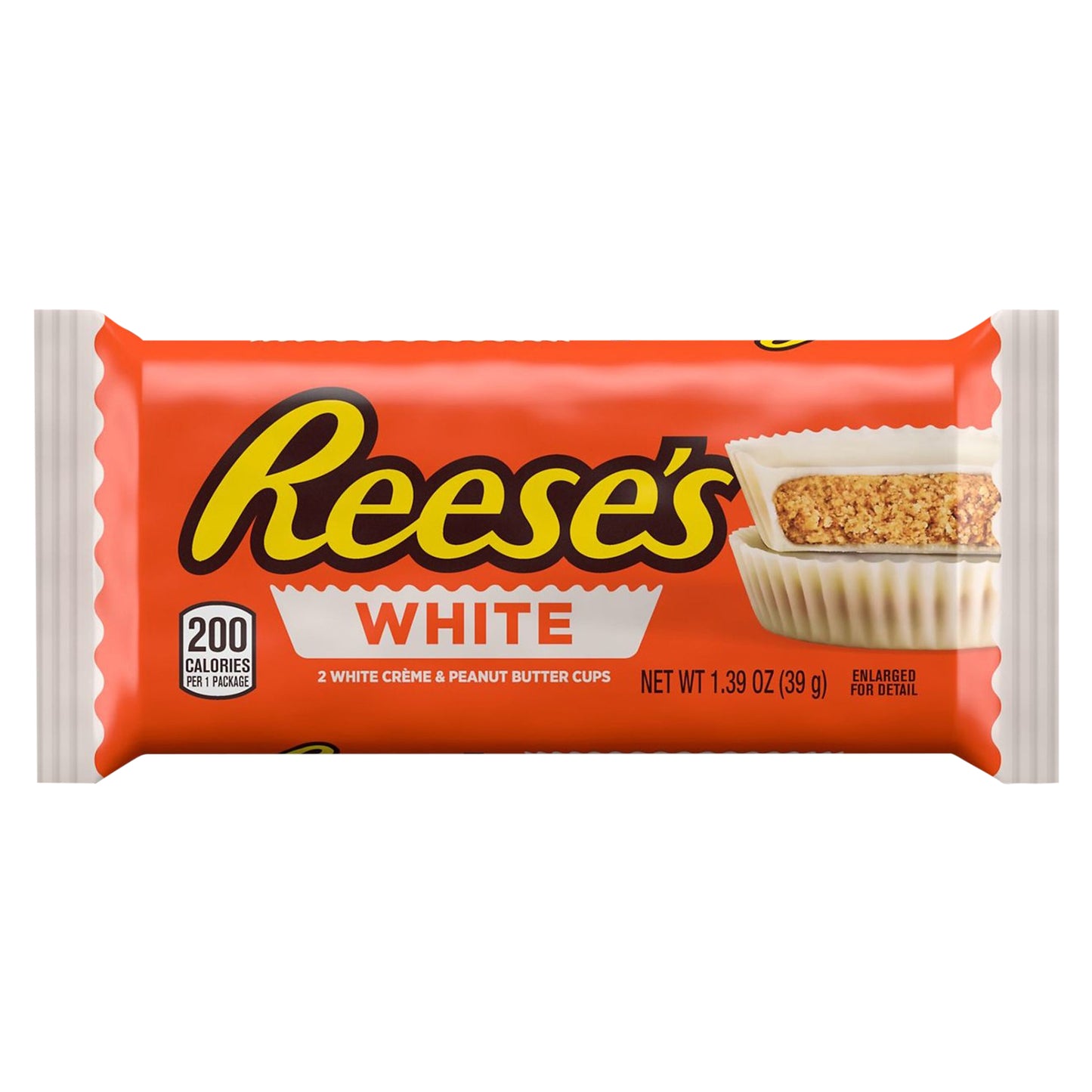 REESE'S White Creme Peanut Butter Cups Candy, Gluten Free, 1.39 oz, Pack