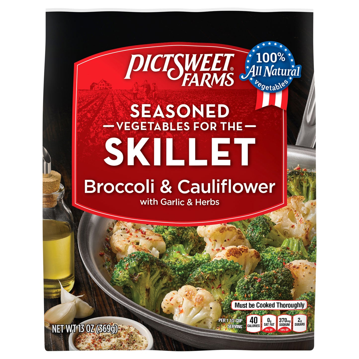 Pictsweet Farms Seasoned Vegetables for the Skillet Broccoli & Cauliflower - 13 oz