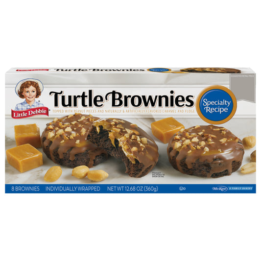 Snack Cakes, Little Debbie Family Pack Turtle Brownies