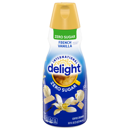 International Delight Sugar-Free, Zero Sugar French Vanilla Coffee Creamer, 32 Oz