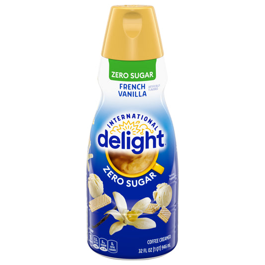 International Delight Sugar-Free, Zero Sugar French Vanilla Coffee Creamer, 32 Oz