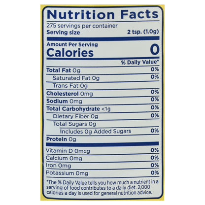 Splenda Zero Calorie Granulated Sweetener