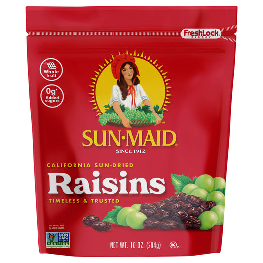 Sun-Maid® California Sun-Dried Raisins 10oz Fresh-Lock® Zipper Bag