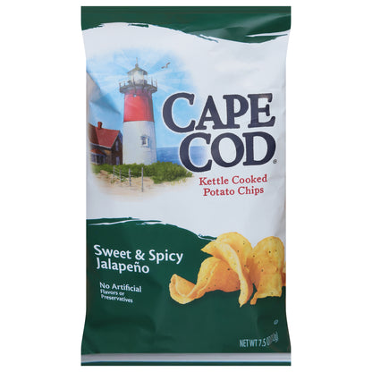 Cape Cod Kettle Cooked Sweet & Spicy Jalapeno Potato Chips 7.5 oz