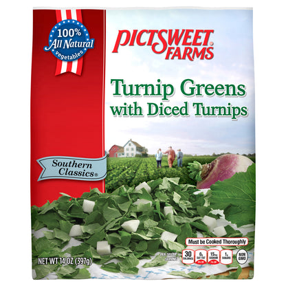 Pictsweet Farms Turnip Greens with Diced Turnips, Southern Classics- 14 oz