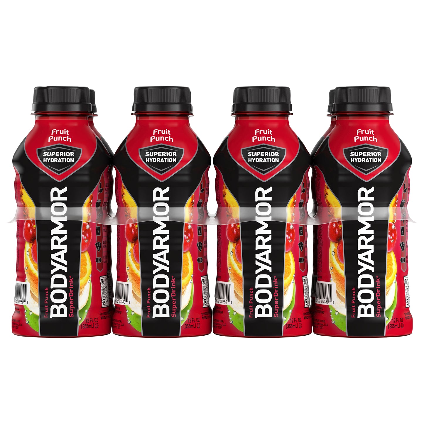 BODYARMOR Sports Drink Fruit Punch, 12 fl oz, 8 Pack